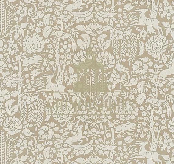 1:12 Dollhouse Miniature WALLPAPER, Hunter, Scale One Inch