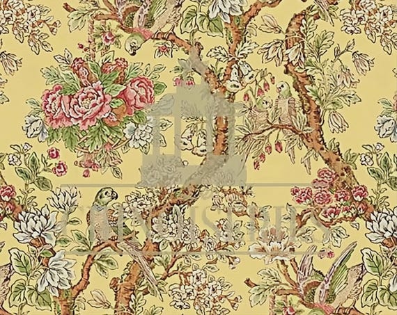 1:12 Dollhouse Miniature WALLPAPER, Printemps, Scale One Inch