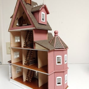 1:24 Ashley Abigail, A Victorian Wooden Dollhouse KIT, Half Scale image 4