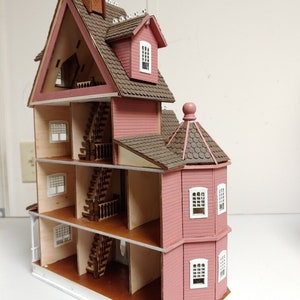 1:48 Ashley Abigail, A Victorian Wooden Dollhouse KIT, Quarter Scale image 6