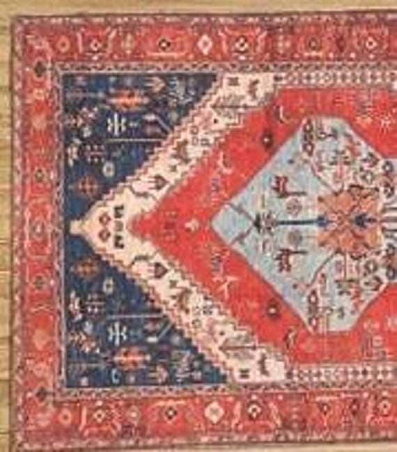 1:12 Dollhouse Miniature Tribal Area Rug, Scale One Inch