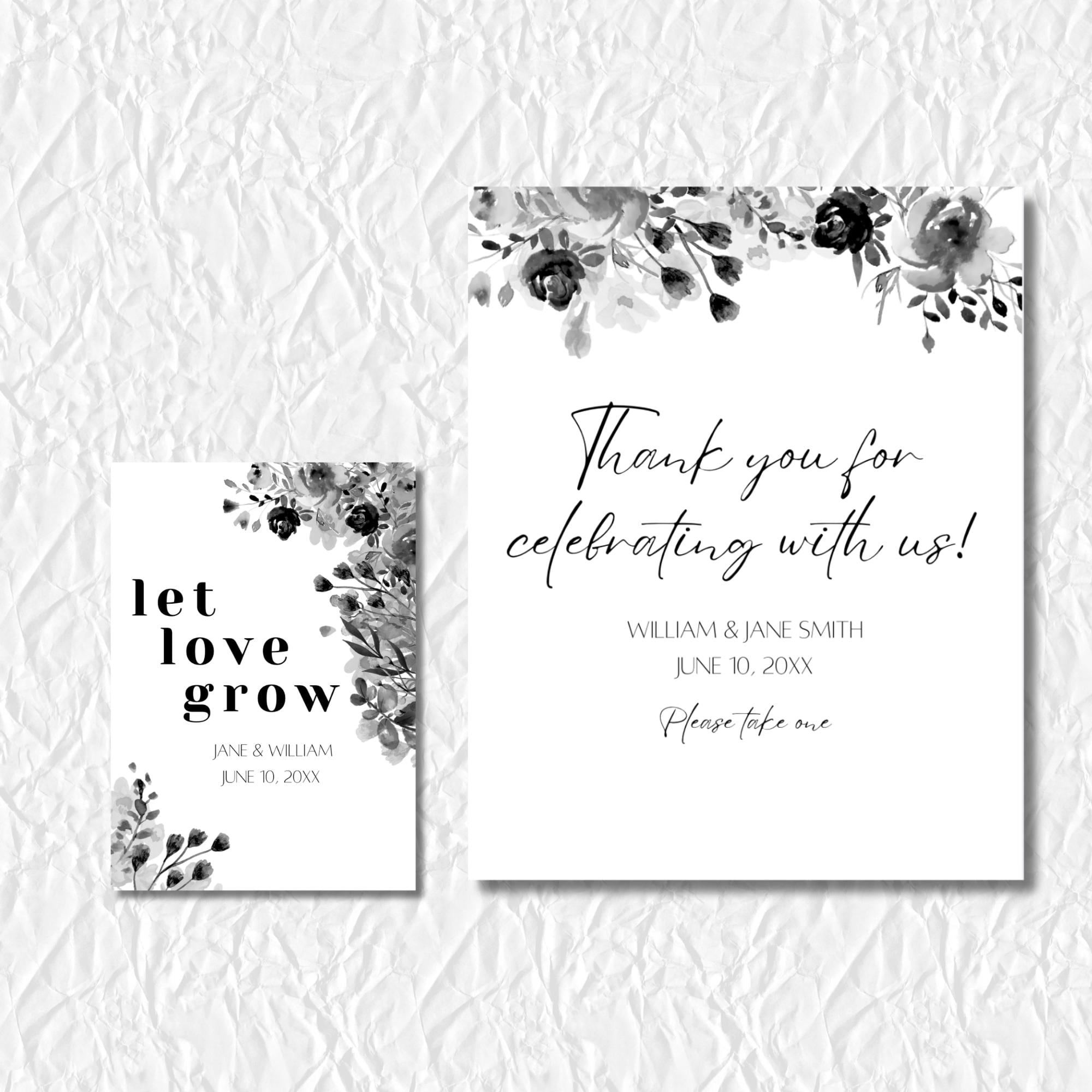 Wedding Seed Packet Favor Tag Template