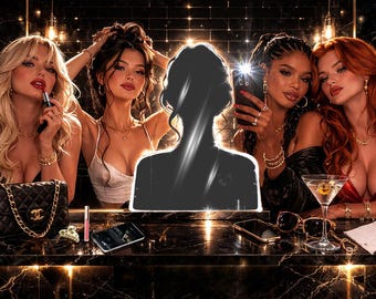 Edgy Mirror Wall Art, Statement Mirror, Glam Room Design, Modern Boutique Decor, Cool Artwork, Teenage Girl's Room