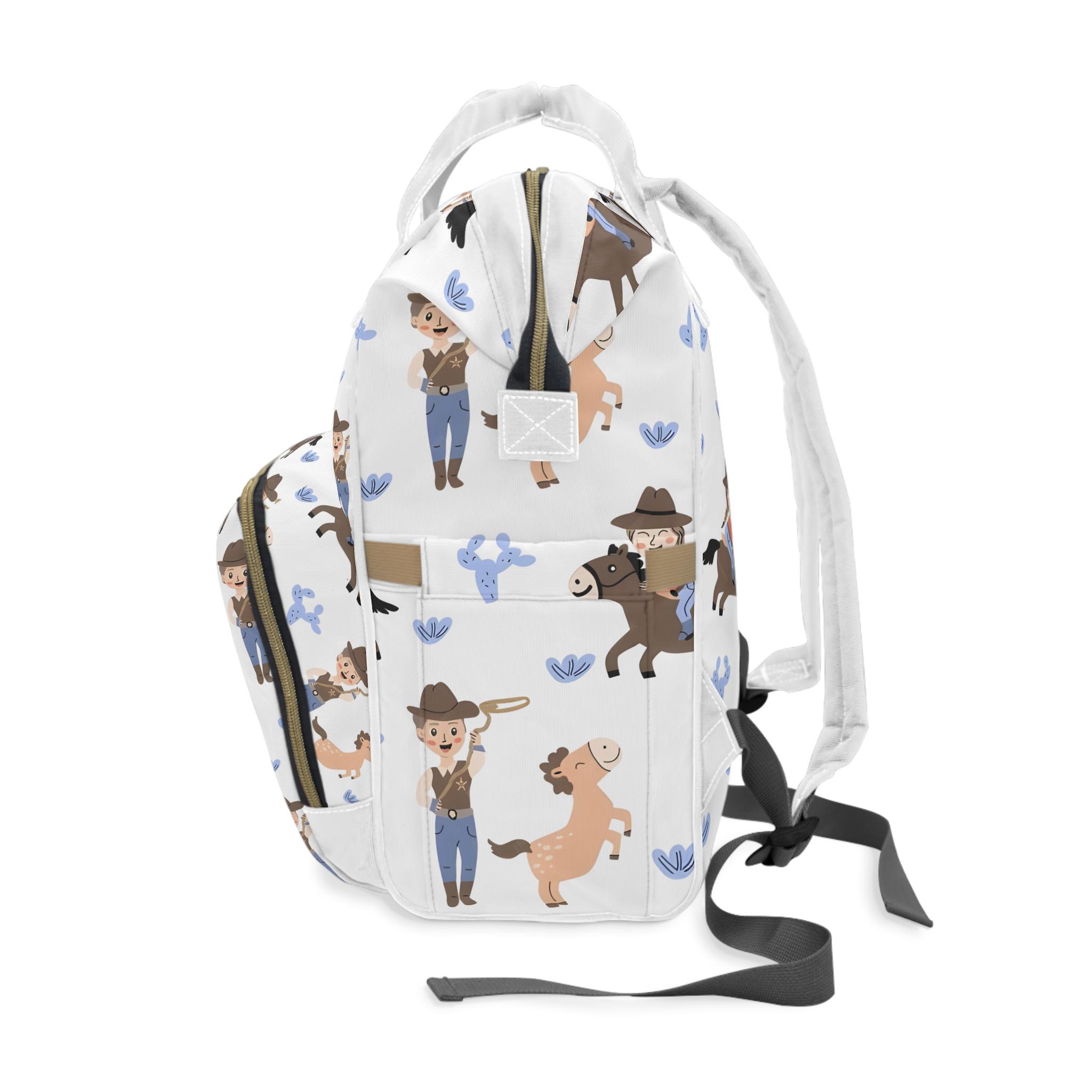 Cowboy Kids Backpack, Western Horse School Bag, Boys Girls Nursery Bag ...