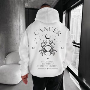 Cancer Zodiac SVG PNG, Celestial Astrology Shirt Design (Digital Download)