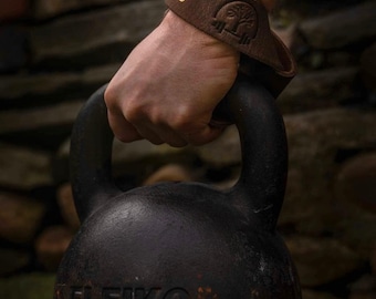 Correas de levantamiento de pesas de cuero genuino personalizadas para gimnasio / Correas para peso muerto / Muñequeras para entrenamiento de fuerza / Regalo para gimnasio / Levantamiento de pesas