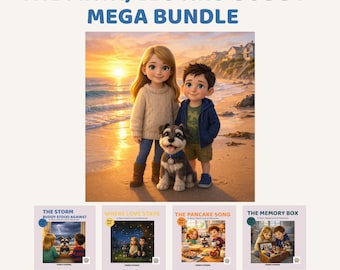 Paquete de libros de Maya Leo y Buddy sobre el duelo / Libros de cuentos para el aprendizaje emocional infantil (4 PDF)