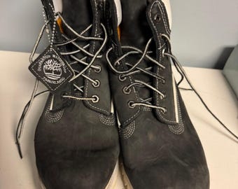 Vintage 1994 USA WOLVERINE Military Boots 9 Eye Black  display picture 1