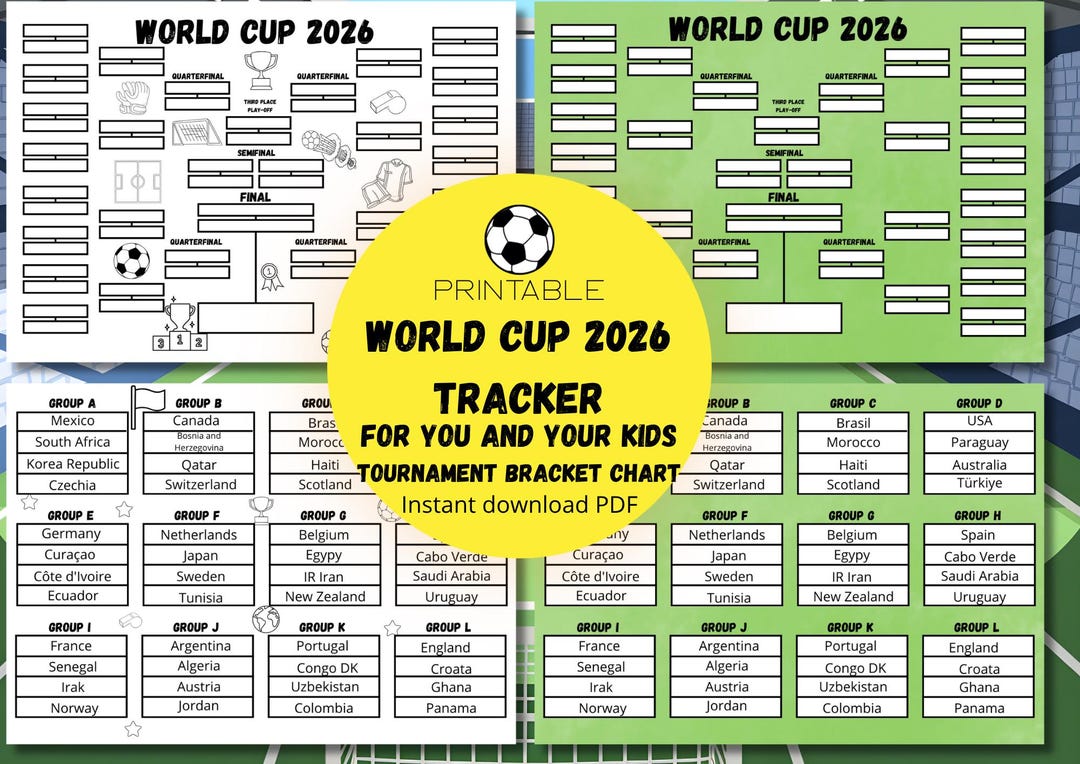 FIFA World Cup 2026 Printable Tracker – Instant Digital Download ...