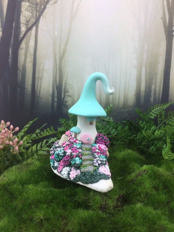 Miniature Fairy House From The Cotton Candy Cottage Etsy