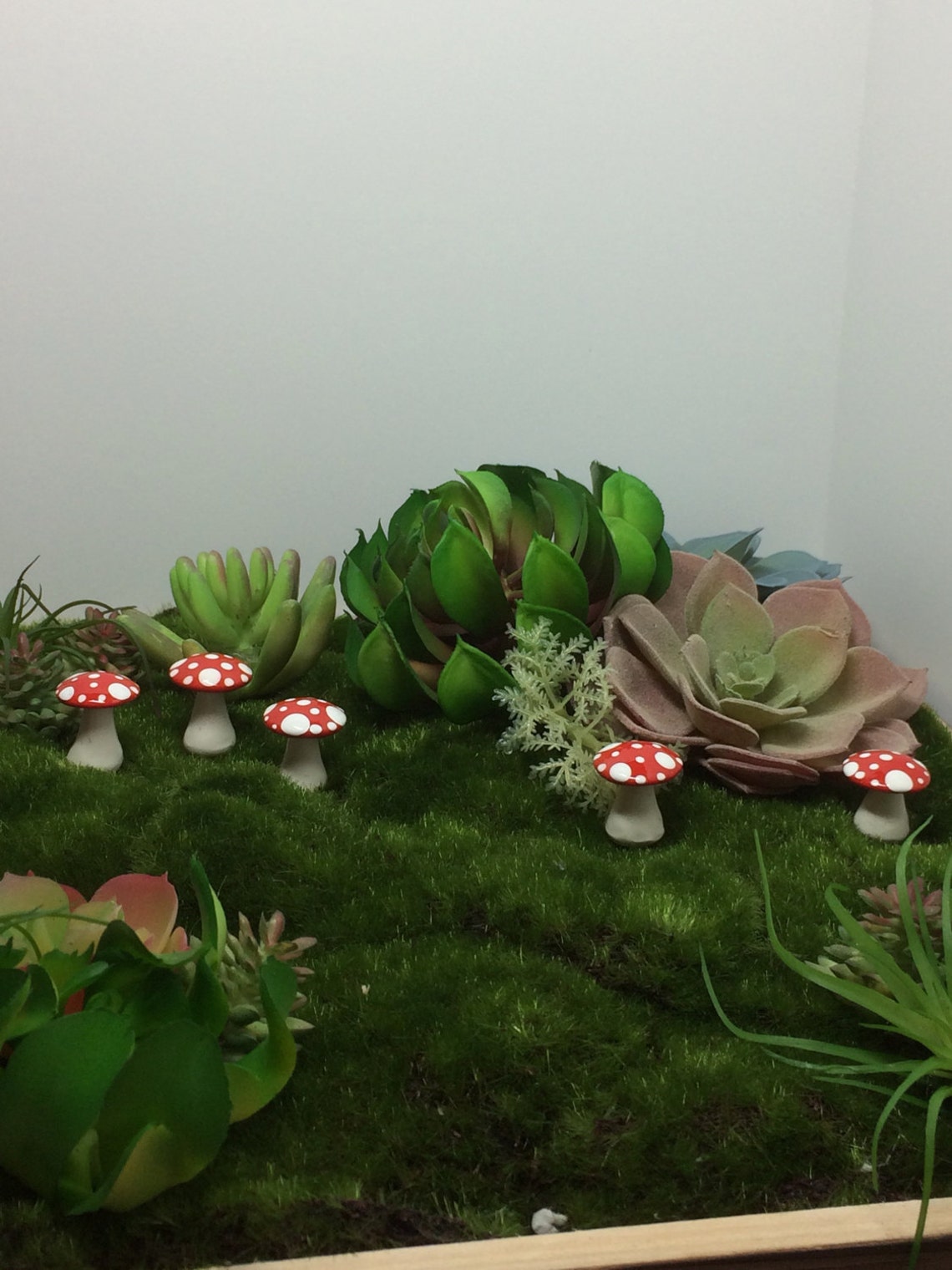 Mad Hatter Tea Party Favor Fairy Garden Mushrooms Set of 3 Short ...