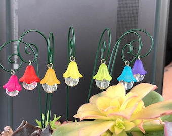 Set of 7 Fairy garden lantern miniature garden accessory