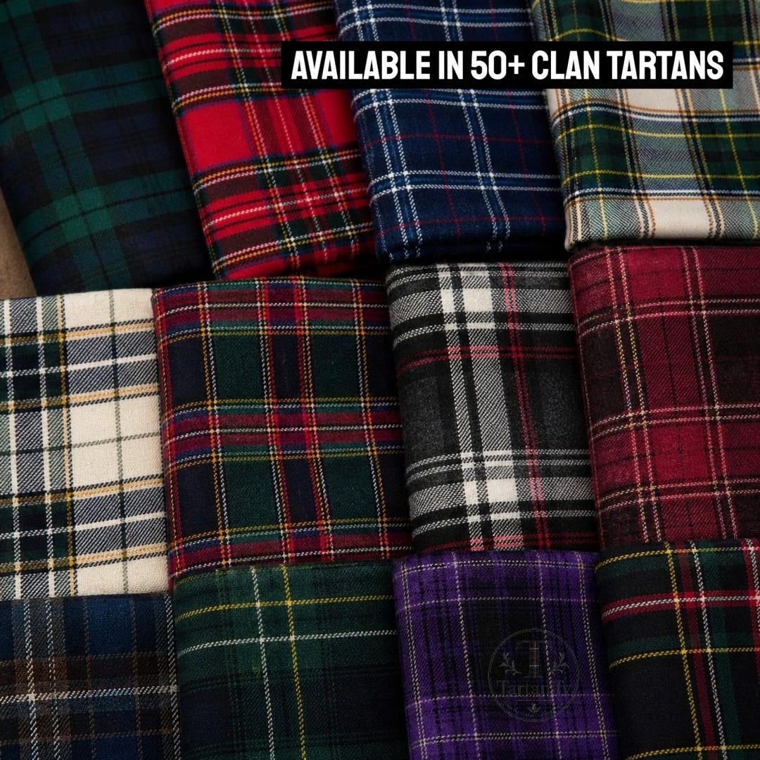 Scottish Plaid Wool Material | Custom Tartan Fabric by Yards | 50+ Clan ...