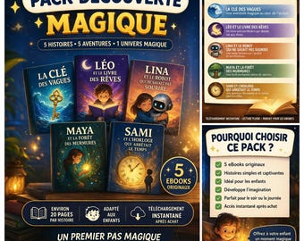 Pack Histoires Enfants (5 eBooks) | Histoire du soir | Livre numérique enfant