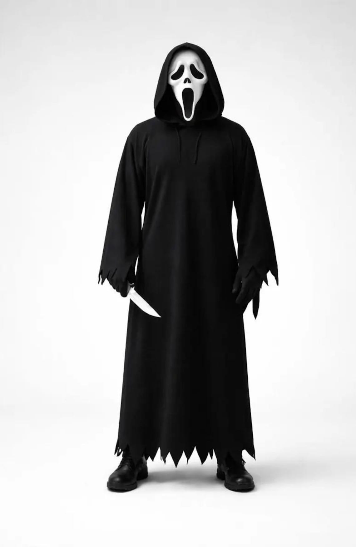 Scream Ressurection Robe Ghostface Horror Cosplay | Classic Scream Slasher Robe & Mask Set ...