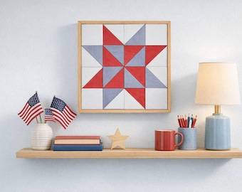 Handcrafted Le Moyne Star Barn Quilt