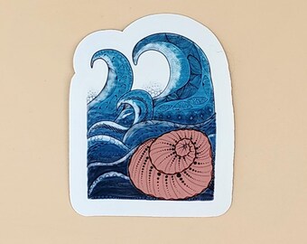 Zen- art Inspired Meditation Mindfulness Journaling simple to peel sticker