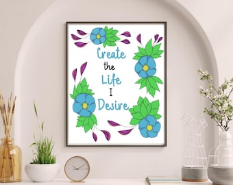 Empowerment Quote Wall Decor - Inspirational Art Print - 8x10