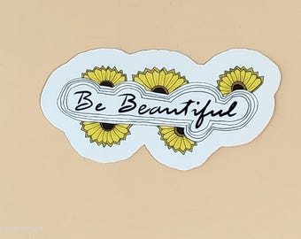 Inspirational Zentangle Sticker: Hand-Drawn Art, Glossy Finish