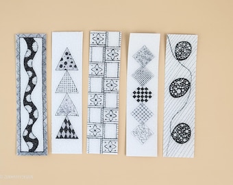 Calm Sensory Sticker: Zentangle Fidget Decal for Anxiety Relief