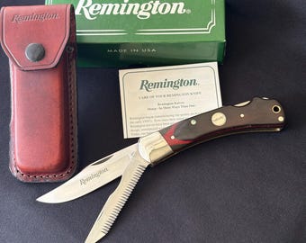 Remington R3-W Big Game lockbak knife, USA, open box, special camo handle