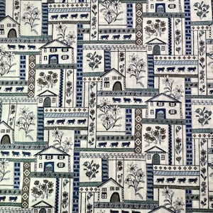 LIBERTY Of LONDON Tana Lawn Cotton Fabric  &#39;Ursli&#39; A  Lg Fat Quarter 18X27 in