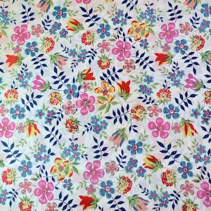 LIBERTY Of LONDON Tana Lawn Cotton Fabric  &#39;Edenham&#39; Q  Lg Fat Quarter 18X27 in