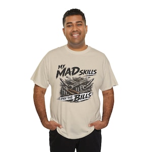 Meine verrückten Fähigkeiten zahlen die Rechnungen T-Shirt | Vintage Mechaniker Toolbox Graphic Tee Geschenk für Papa