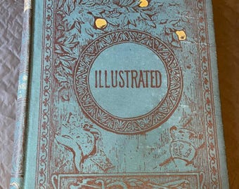 Make an OFFER!  Antique 1893 Illustrated A Wonder Book for Boys & Girls – Nathaniel Hawthorne – Decorative Victorian Teal Cloth Hardcover.
