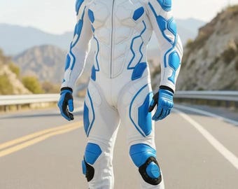 Motorcycle Leather Racing Suit Men Ducati Style Biker Suit One Piece MotoGP Track Gear