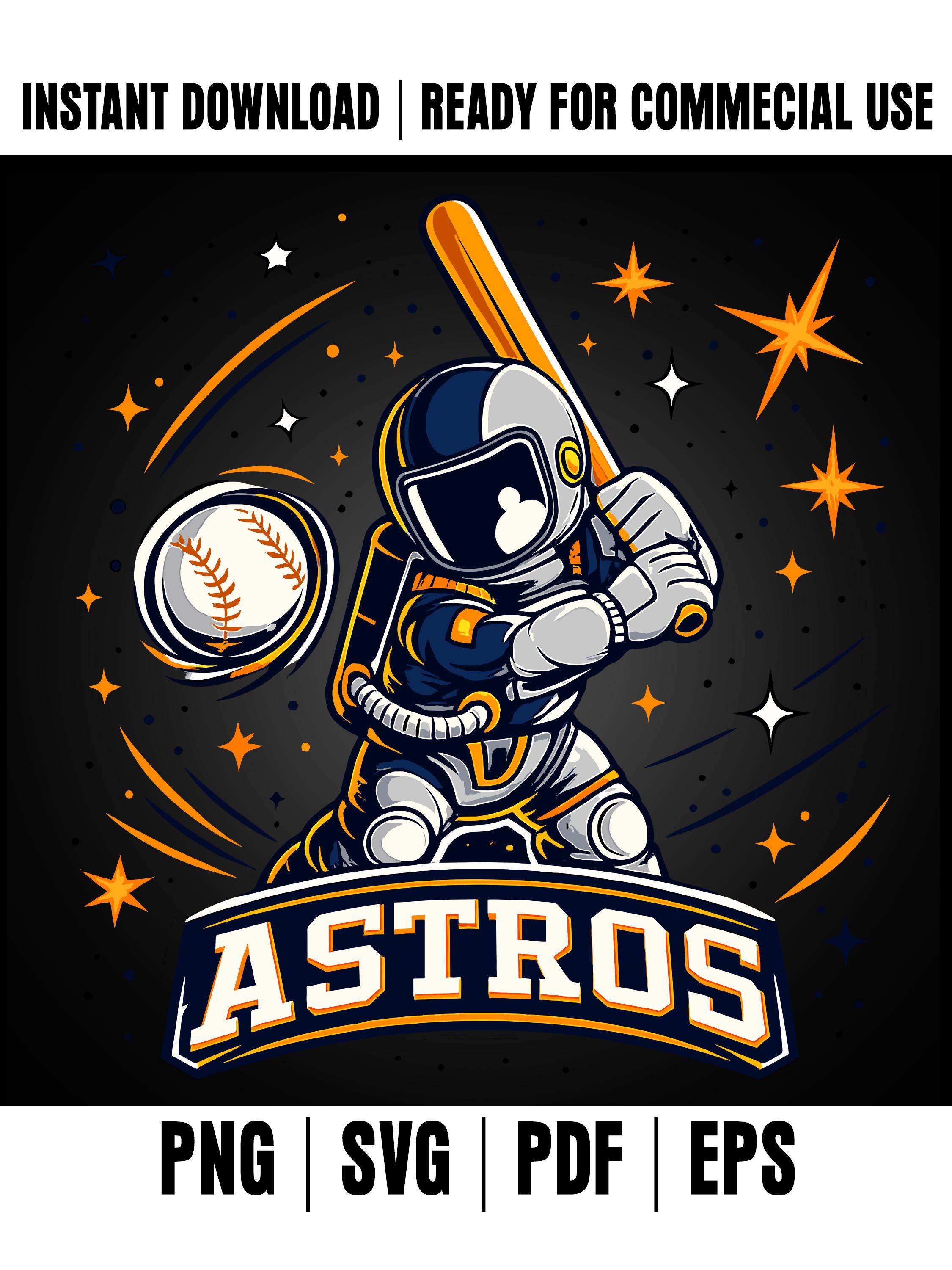 ASTROS Space Baseball Astronaut PNG | Futuristic Style | Streetwear ...