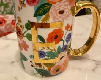 Anthropologie monogram “E” mug