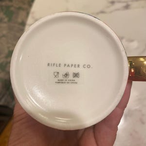 Anthropologie monogram “E” mug afbeelding 3