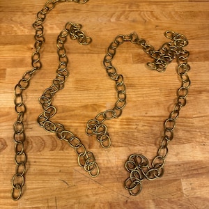 Four Lengths of Solid Brass Antique Lamp Chain - Lighting Parts