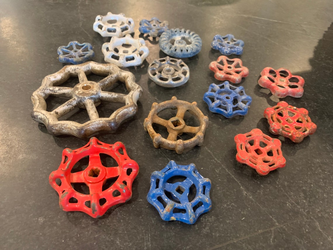 Assemblage of 16 Vintage Gate Valve Handles Industrial Etsy
