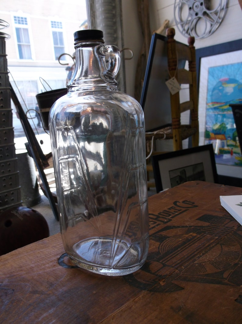 Vintage Indiana Glass Maple Syrup Bottle New Old Stock Etsy