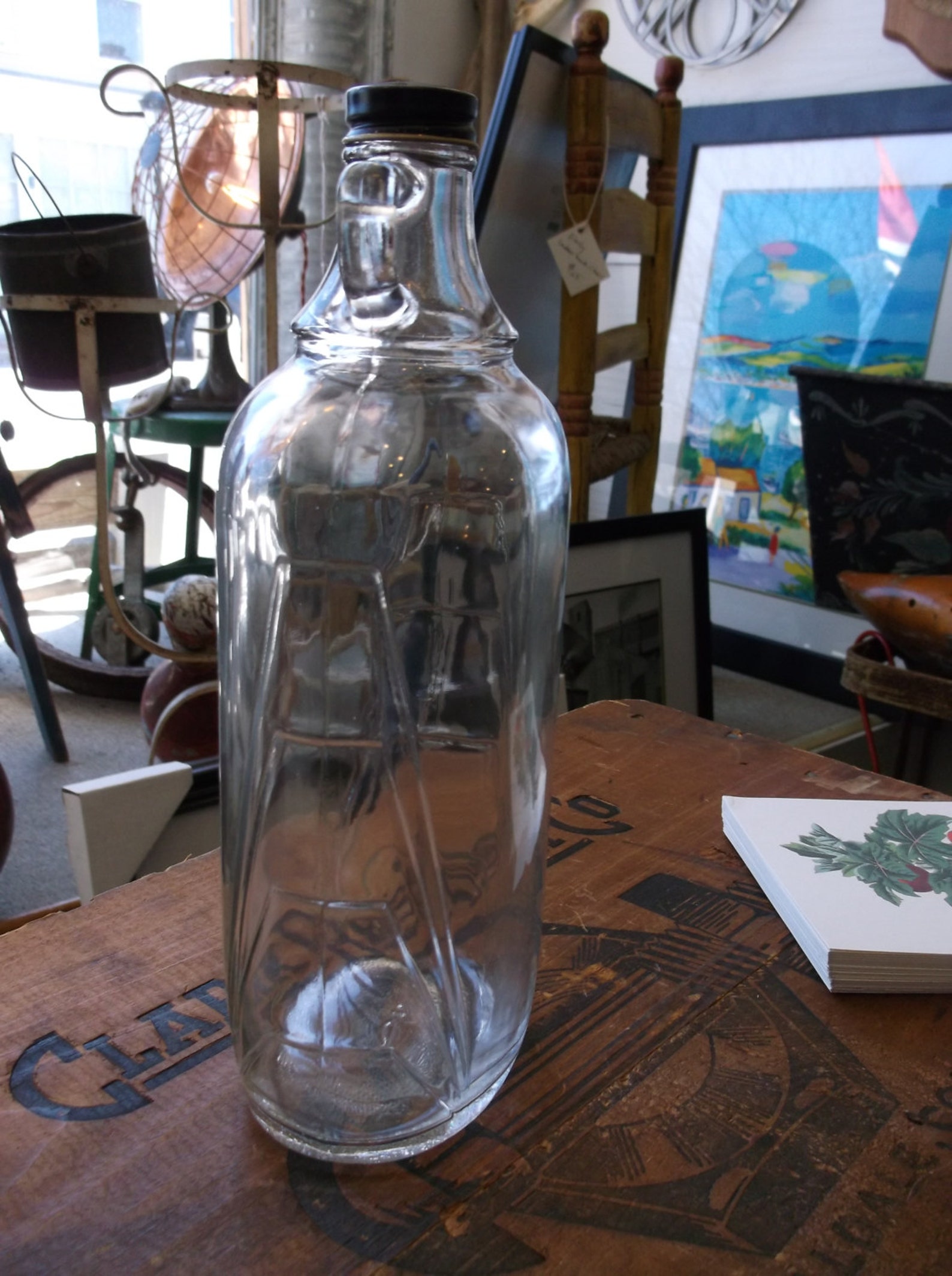 Vintage Indiana Glass Maple Syrup Bottle New Old Stock Etsy