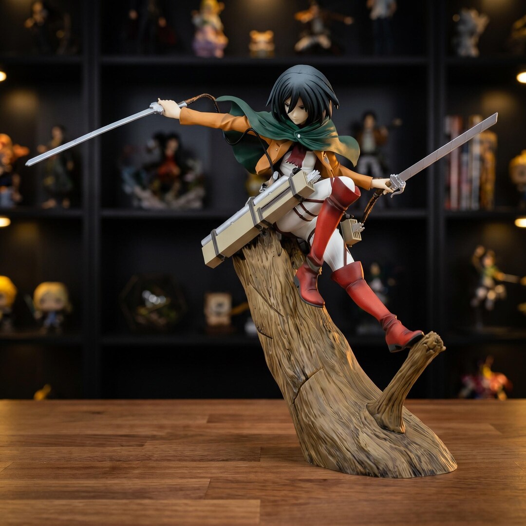 Mikasa Ackerman Figure | PVC Statue 29cm | Attack on Titan Dual Blade ...