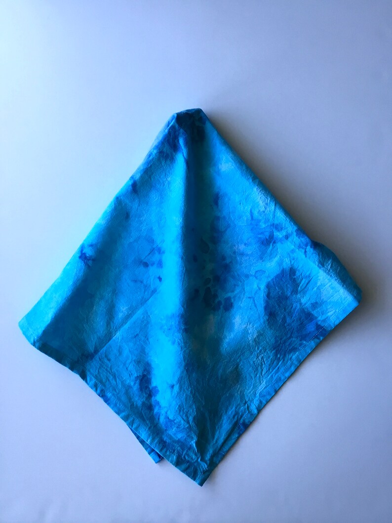 Flour Sack Dish Towel Blue Sea Glass Tie Dye Ice Dye Tea Towel Home Decor Gift Hand Dyed 100/% Cotton Cloth Textiles Kitchen Linens