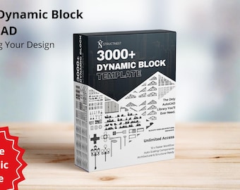 Ponad 3000 szablonów bloków dynamicznych AutoCAD, zwiększających efektywność projektowania (plik bonusowy +6000 podstawowych mebli)