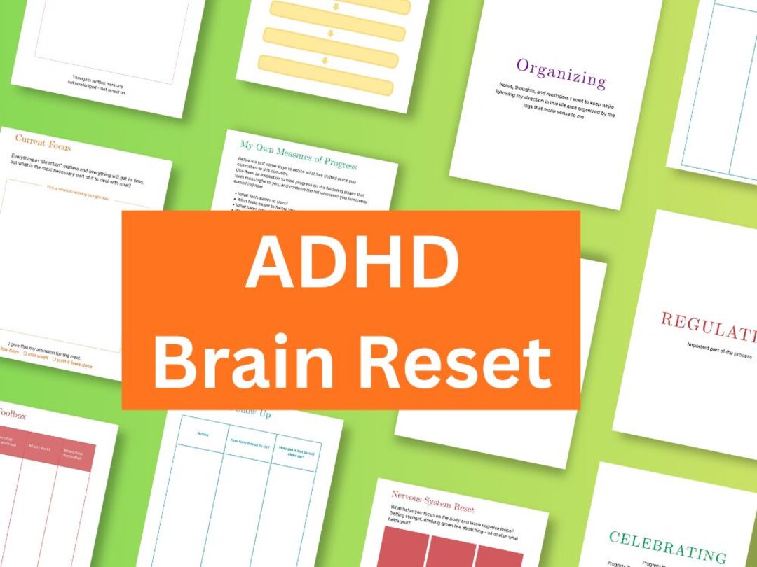 ADHD Planner Printable, Brain Book System, ADHD Life Management, ADHD ...