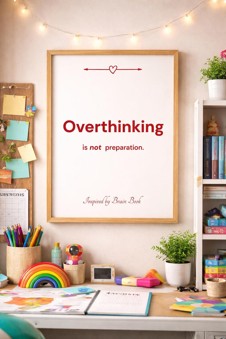 Adhd Overthinking Overthinking is Not Preparation Printable Wall Art , ADHD Mindset ...