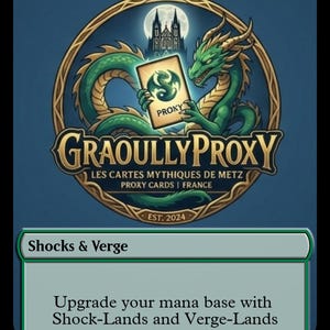 Land Bundle - 10 Shock Lands & 10 Verge Lands - High Quality 250gsm - Custom mtg Playtest Cards - Essential for EDH/Pioneer