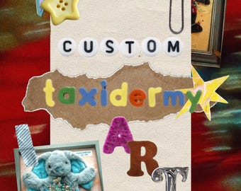 Custom Made to Order Taxidermy Dissection Plush Art