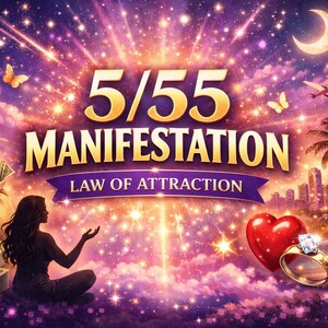 5/55 Manifestation Self-Guided Method for Love, Money, Health
