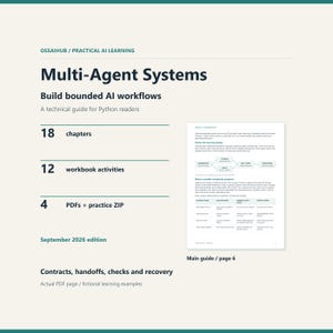 Multi-Agent AI Systems PDF Guide: Architecture, Python Labs, Workbook and Operations Field Manual
