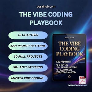 AI Coding Playbook: 120+ promptpatronen, 4 projecten, antipatronen (digitale download)