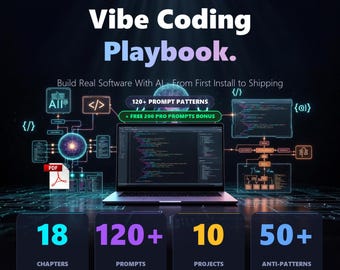 AI Coding Playbook - 120+ Prompt Patterns, 4 Projekte, Anti-Patterns (Digitaler Download)