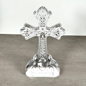 Waterford Crystal Standing Cross - Etsy