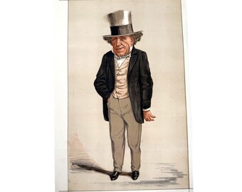 Vanity Fair antieke aap uit 1872: 'hij heeft het voorzitterschap niet afgewezen'